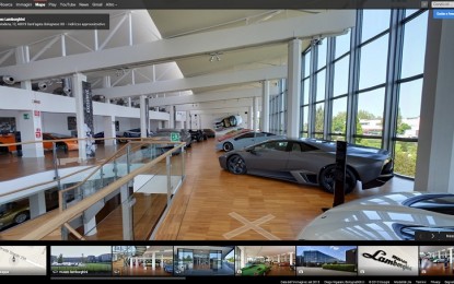 Il Museo Lamborghini visitabile online con Google Maps