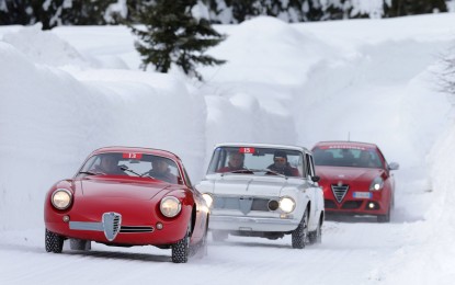 Le Alfa Romeo storiche alla Winter Marathon