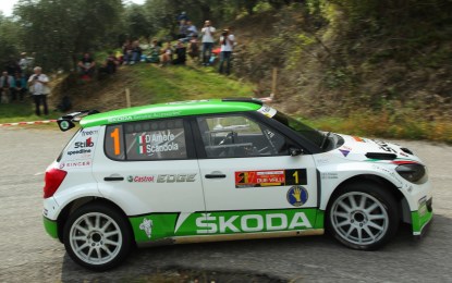 Rally Due Valli: ŠKODA Italia Motorsport 3° nella prima tappa