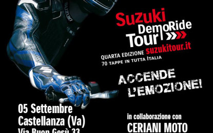 Suzuki DemoRide a Varese e Genova