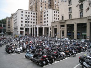 parcheggio moto