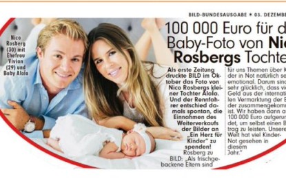 Rosberg: 100mila euro in beneficenza