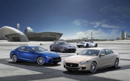 Maserati 2015: oltre 1.360 immatricolazioni in Italia