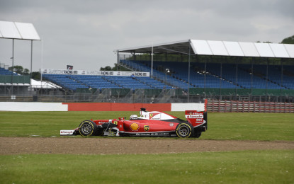 Il debutto di Leclerc nei test a Silverstone