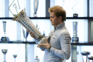 Nico Rosberg Celebrates 2016 World Drivers’ Championship Title at Brackley