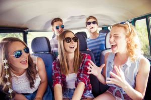 45742411 – beautiful young people on a road trip on a summers day