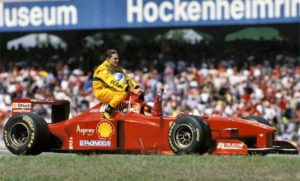 fisichella schumi 1997 hockenheim