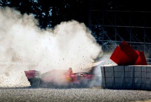 incidente vettel test