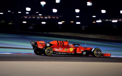 Bahrain: prima pole di Leclerc e prima fila Ferrari, Hamilton 3°