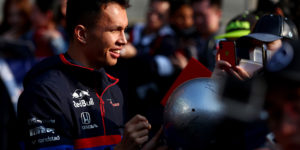 albon Presentazione GP Azerbaijan 2019 con Alex Albon