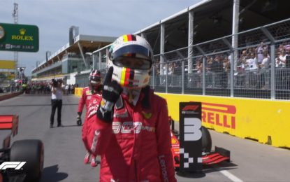 Canada: finalmente Vettel torna in pole, davanti a Hamilton e Leclerc