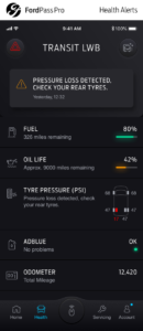 FordPass Pro – Health Alerts (with Footer)