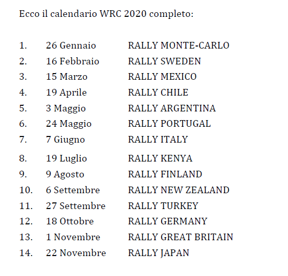 WRC 2020