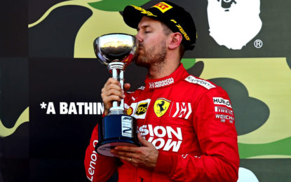 Il podio di Vettel salva la gara della Ferrari in Giappone