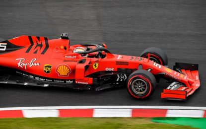 Giappone: prima fila Vettel-Leclerc davanti alle Mercedes