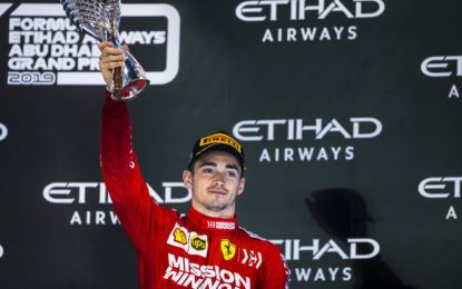 Ad Abu Dhabi chiusura del 2019 sul podio per la Ferrari