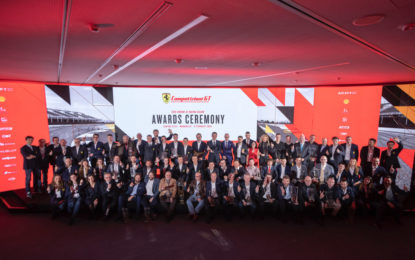 La premiazione dei campioni Ferrari nelle serie GT