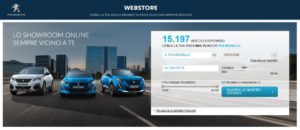 PEUGEOT WEBSTORE – SI RINNOVA L’ONLINE SHOWROOM (1)