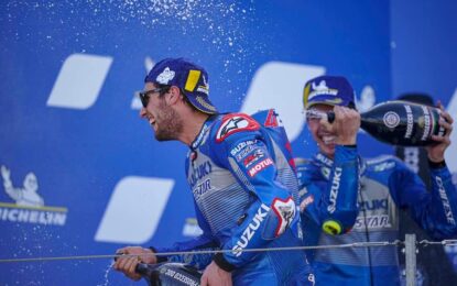MotoGP: doppio podio Suzuki ad Aragon. Vince Rins. Mir leader del campionato