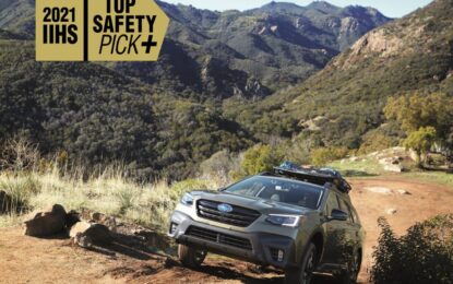 La sicurezza Subaru premiata con 9 Top Safety Pick Awards