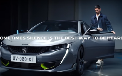 Novak Djokovic per la comunicazione di Peugeot 508 PSE