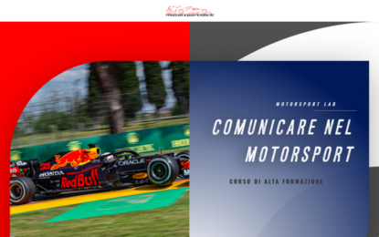 Aperte le preiscrizioni del corso “Comunicare nel Motorsport”