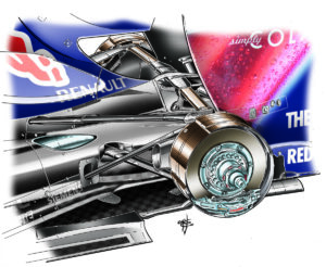 039-09 RED BULL R BRAKES CALIPER