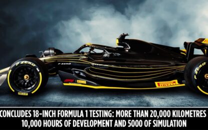 Pirelli conclude i test dei pneumatici F1 da 18 pollici