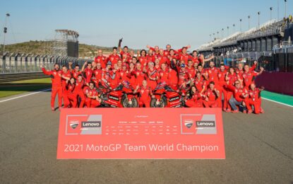 A Valencia primo storico podio tutto Ducati in MotoGP