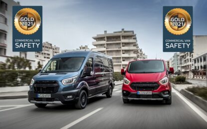 Ford Transit Custom: premio Euro NCAP per gli avanzati sistemi di assistenza alla guida