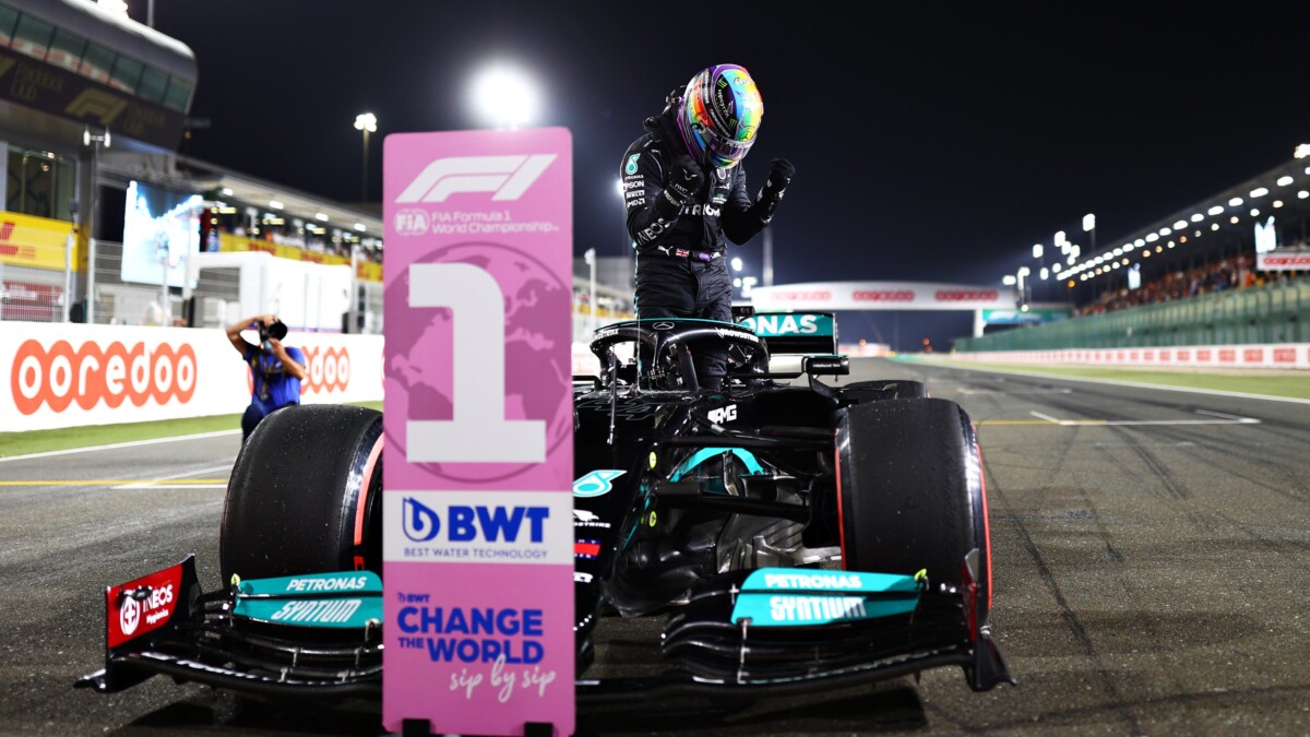 Qatar: prima fila Hamilton-Verstappen, divisi da quasi mezzo secondo