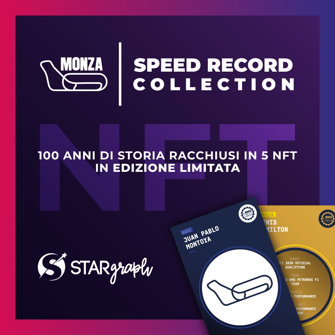 Speed Record Collection, la prima collezione NFT dell’Autodromo di Monza