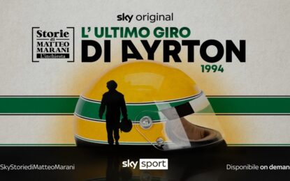 “L’ultimo giro di Ayrton”: da sabato 11 su Sky e NOW, tutti gli orari
