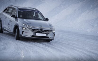 Hyundai NEXO: record di durata su un circuito ghiacciato
