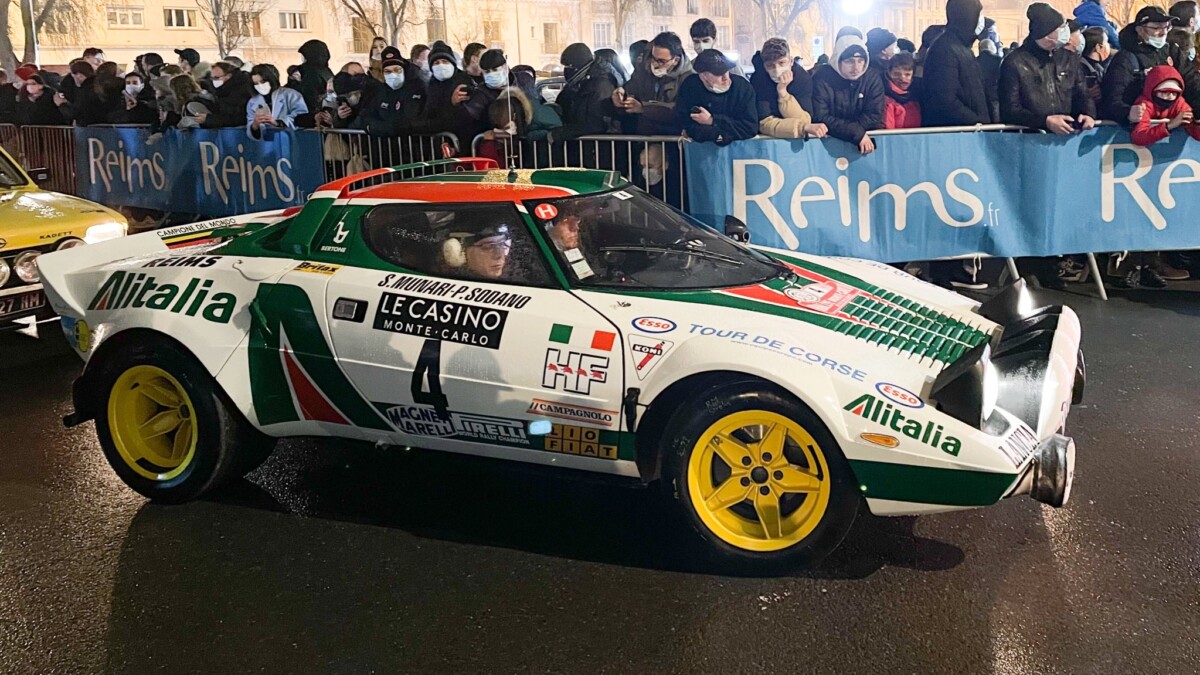 Carlos Tavares su Lancia Stratos al Rally Storico di Monte Carlo