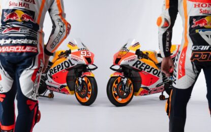 Repsol Honda Team presenta la moto 2022 di Marquez ed Espargaro