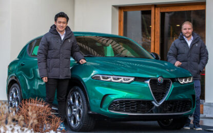 Valtteri Bottas e Guanyu Zhou incontrano Alfa Romeo Tonale