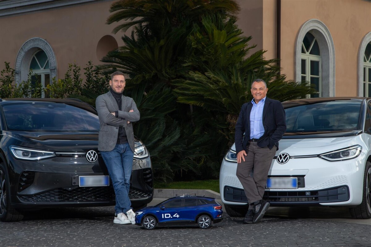 Volkswagen: l’elettrico per Totti, l’elettrico per tutti