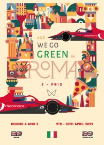 Mahindra Formula E Roma 2022 poster