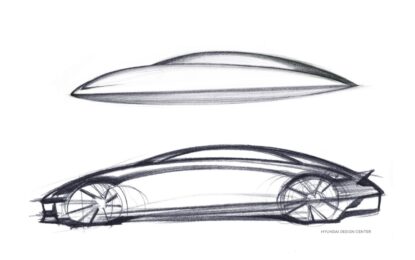 Nuova Hyundai IONIQ 6: il teaser nel primo sketch