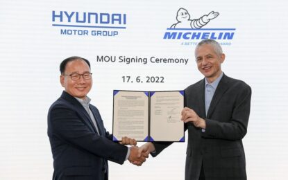 Hyundai e Michelin per lo sviluppo di pneumatici per elettriche