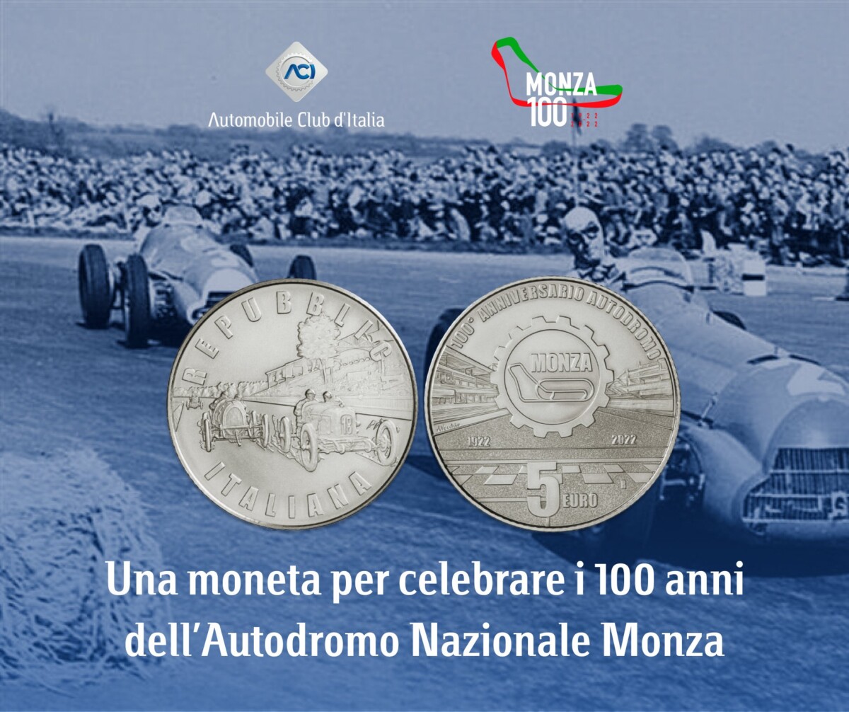 Una moneta per i 100 anni dell’Autodromo di Monza