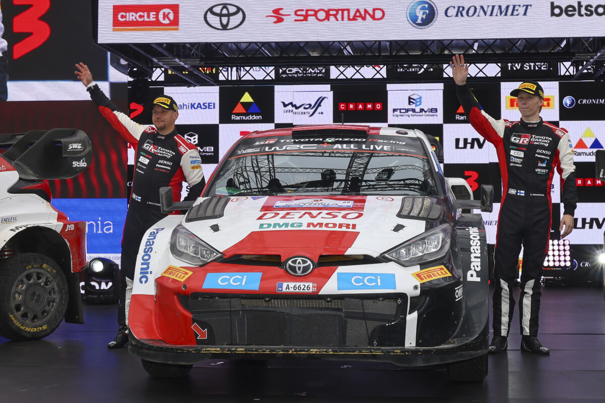 WRC: doppietta Toyota in Estonia, guidata da Rovanpera