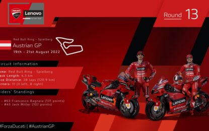MotoGP: il Team Ducati pronto per il GP d’Austria