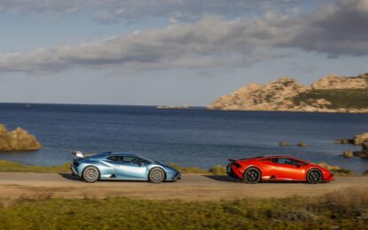 Lamborghini Huracán Tecnica e STO alla scoperta della Sardegna