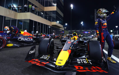 Abu Dhabi: doppietta Red Bull con pole di Verstappen. Poi le Ferrari e le Mercedes