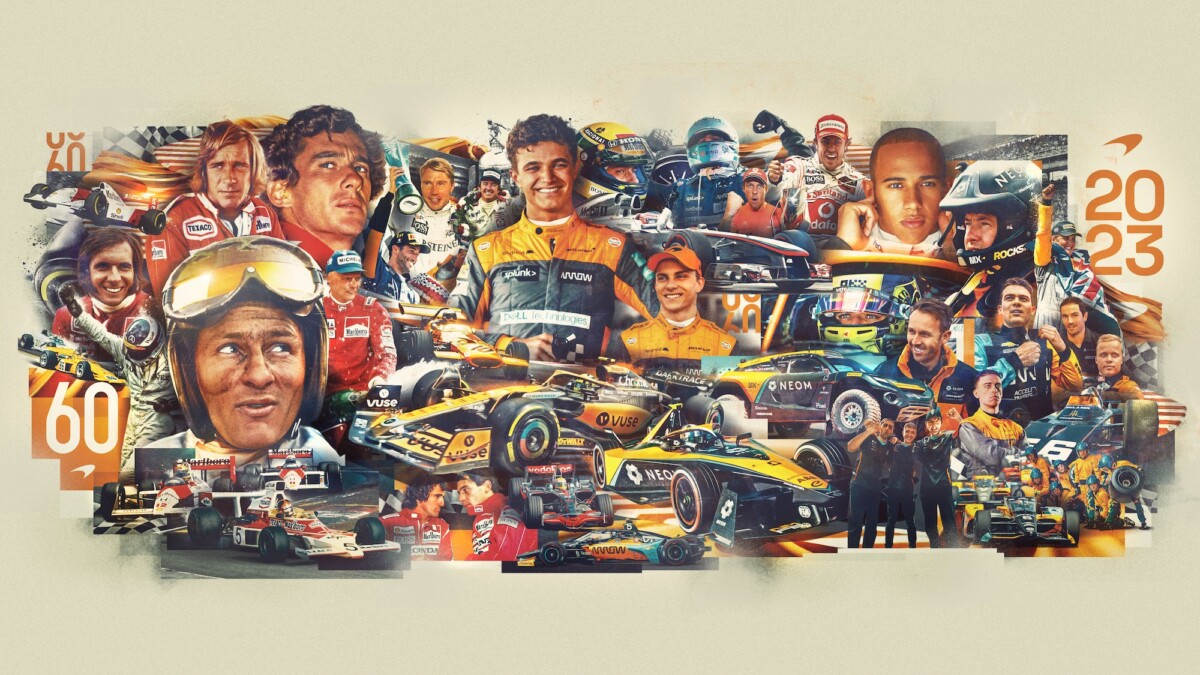 Il poster dei 60 anni McLaren non ci piace proprio. Ecco perché