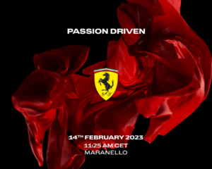 Presentazione Ferrari martedì 14 febbraio alle 11.25